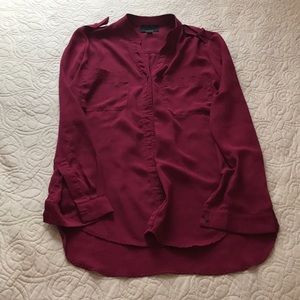 💖 Dark Maroon Slik Shirt